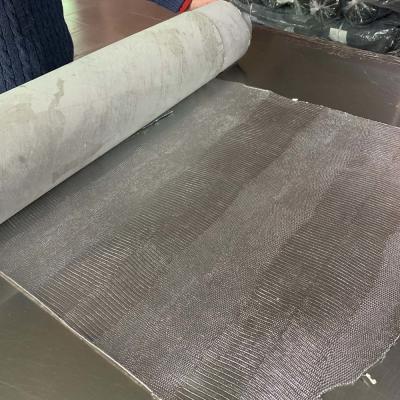 China Bovine Split Finished Microfiber Leather For Shoe Tear Strength 30N for sale