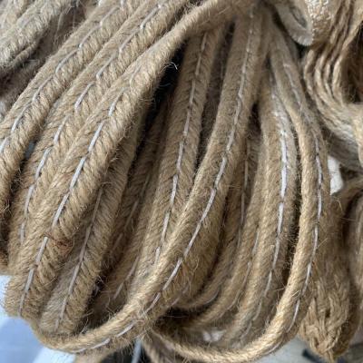 China TGKELL Cotton Elastic Webbing Straps , W110mm Hemp Fiber Rope for sale