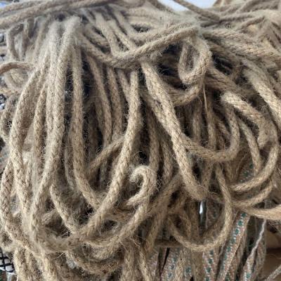 China Woven Plain Garments Trims Accessories Hemp Rope Width 5mm-12mm for sale