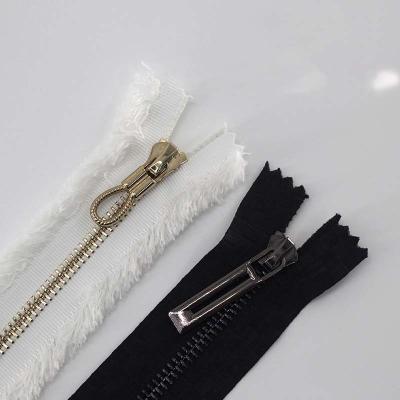 China TGKELL Long Chain Zipper , Plastic Aluminium Resin Brass Zipper Tape for sale