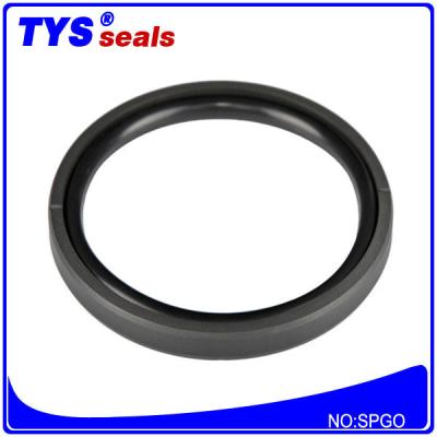 China SPGO ISI Excavotor Hydraulic Piston Seals Oil Resistance Bronze Filled for sale