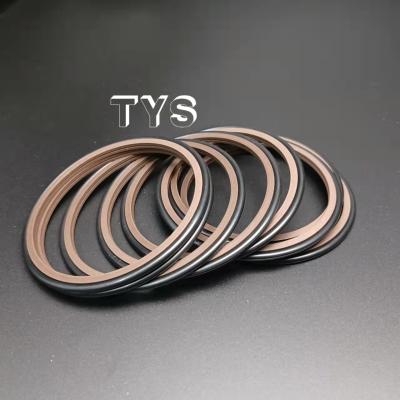 China 80x91.5x4.2black and brown  Rotary Shaft Seals Kit GRS Rod Step Seal Ring for Excavator High Quality Glyd best seal Ring for sale
