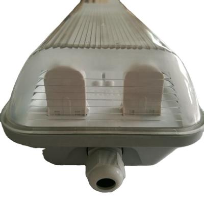 China Warehouse led garage lamp 1200MM double-tube tri-proofing 36w waterproof flange ip65 led three-proofing for sale