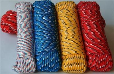 China 3/8'' X 100' Diamond Braided Polypropylene Rope Abrasion Resistant for sale