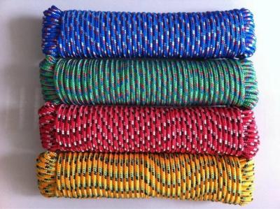 China Colored Polypropylene Diamond Braided Rope 4mm-28mm for sale