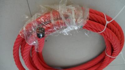 China 6 Strands 16mm Red Playground Ropes Combination Multifilament Polypropylene Rope for sale
