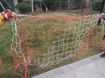 Cina Goal portatili bianchi di calcio Polietilene a nodo singolo in vendita