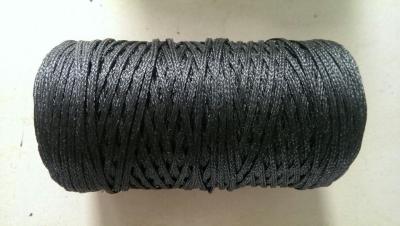 China PE 3mm Fishing Net Twine Black Braided Polyethylene Twine for sale