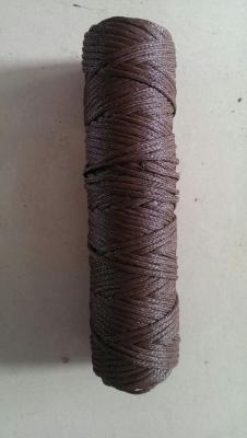 China 3mm Chocolate Brown Braided Polyethylene Twine 270m/Kg-130kgf for sale