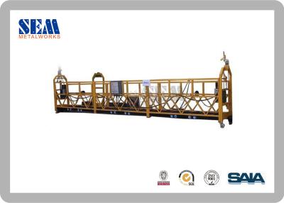China ZLP800 System Swing Stage Scaffolding With Steel Parapet Clamp for sale