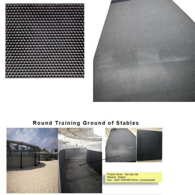 China Anti Vibration Rubber Horse Stall Mats Pad Type For Horse Exercise for sale
