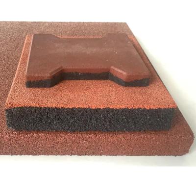 China Aisle Pavers Horse Rubber Matts Rubber Brick Paver Interlocking for sale