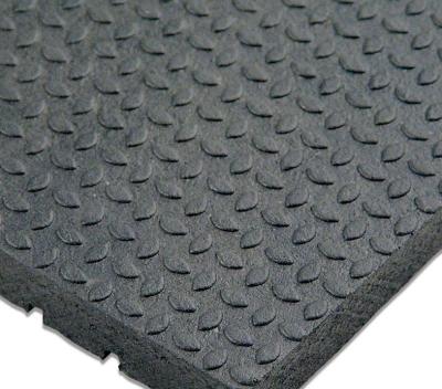 China Embedded 4mm Steel Plate Barn Stall Mats SBR Material Passage Matting for sale
