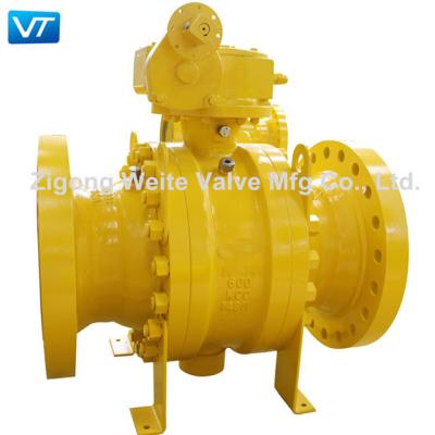 China Class 600 Carbon Steel Flanged Ball Valve WCC Ball Valve API6D for sale