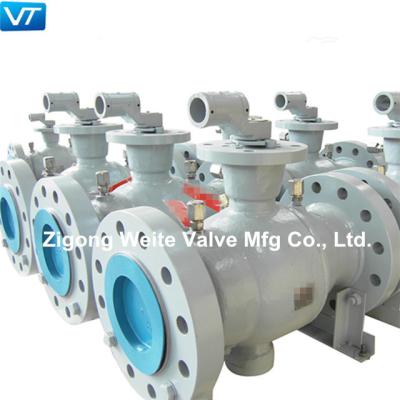 China Fully Welded 16 Inch Ball Valve Flanged Bonnet Combined Seal for sale
