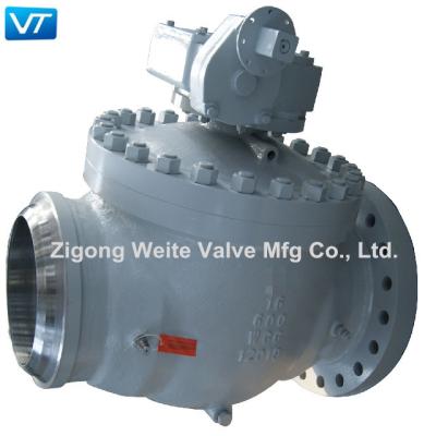 China 16In 600lb Industrial Ball Valve Manual Worm Gear Pneumatic Actuated for sale