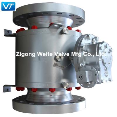 China 10x8'' Reduced Bore Ball Valve Metal Sealed 300LB High Temperature Resistant for sale