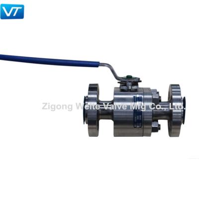 China F304SS Stainless Steel Flanged Ball Valve 1/2 Inch Class 600 With Lever for sale