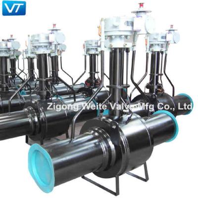 China Easy Maintenance Extended Stem Electric Ball Valve Fully Welded Underground for sale