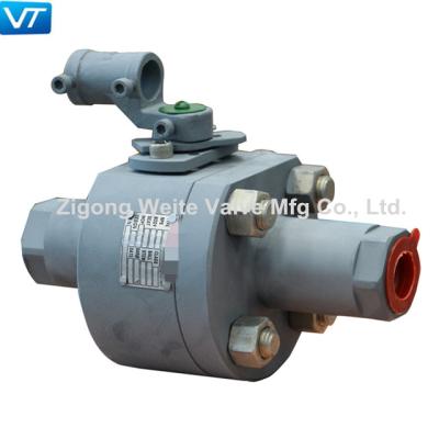 China 1x3/4 Inch A105N Ball Valve Reduced Bore Stainless Steel Devlon Seat for sale