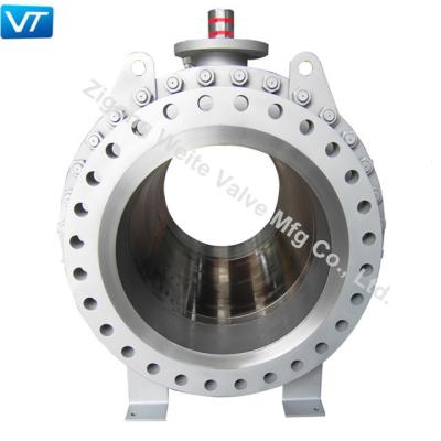 China VT Petrochemicals Trunnion Mounted Ball Valve Large Ball Valve Flange Connected for sale