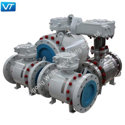 China API 6D Electric Ball Valve ISO5211 Forged Steel Fire Safe Reliable Seal for sale