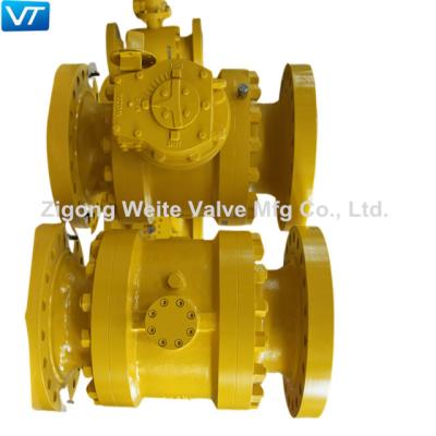 China WCC Forged Steel Electric Floating Ball Valve Soft Seat Sealing for sale