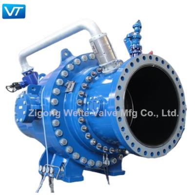 China Hydropower Station Metal Seal Ball Valve PLC Control With Very Small Flow Resistance for sale