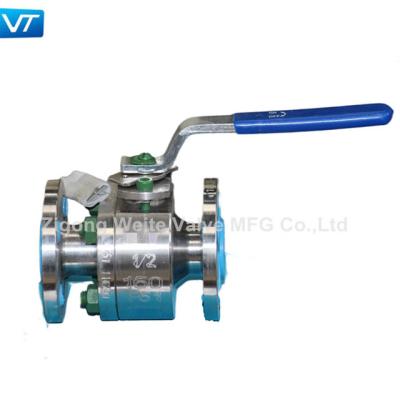 China Body F51 Floating Ball Valve Body Types Small Size 1/2'' 150LB With Lever for sale