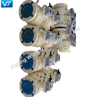 Chine Connexion naturelle ISO5211 de déclencheur de valves de gazoduc d'A105 ENP à vendre