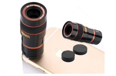 China no dark corner Black red/Black white 8X Optical Zoom Telescope Camera Lens For Mobile Phone for sale
