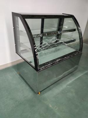 China Congelador da mostra da exposição da loja da pastelaria com as duas prateleiras de vidro da Fácil-limpeza à venda