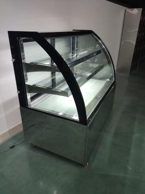China Refrigerated Restaurant Display Cabinet With Adjustable Glass Shelves for sale