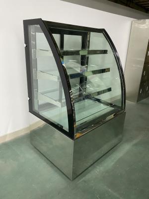 China Convenient Store Bakery Display Refrigerator With Triple Glass Shelves for sale