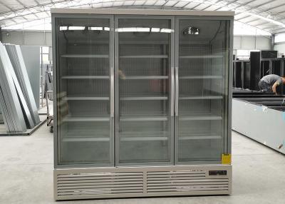 China Upright Three Swing Door Freezers For Supermarkets Bars for sale