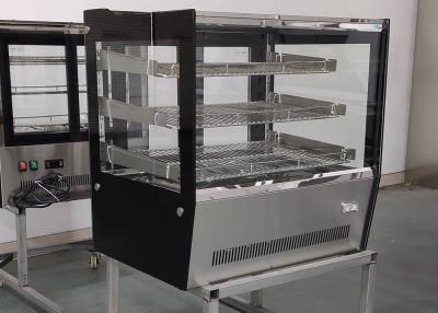 Китай 36-дюймовая стеклянная витрина для пекарни с охлаждением на столешнице со светодиодной подсветкой продается