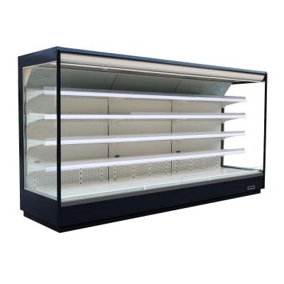 China Supermarket Open Display Fridge for Dairy and Drinks with LED Lighting for sale