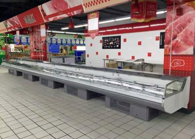 China Commercial Fresh Meat Display Chiller With Self - Contained Embraco Compressor for sale