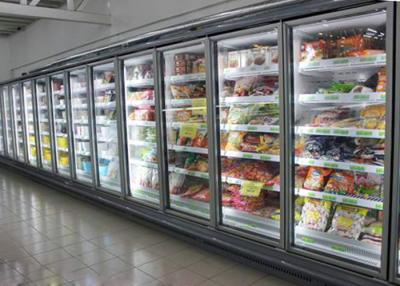 China Congelador de refrigerador de la exhibición de Multideck del helado/de la comida congelada con el sistema de enfriamiento ventilado en venta