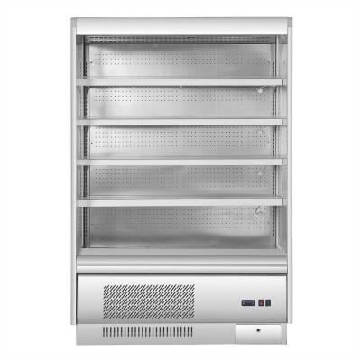 China Slim Design Open Display Fridge Refrigerated Food Display Cabinet For Shops for sale