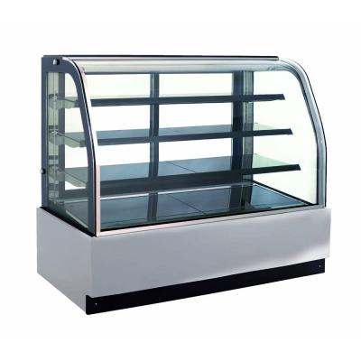 China Cold Deli Stainless Steel Cake Display Fridge With 3 Layers Shelf Inside for sale