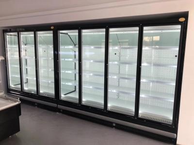 China Glass Door Supermarket Refrigeration Equipment With Digital Temperature Controller for sale