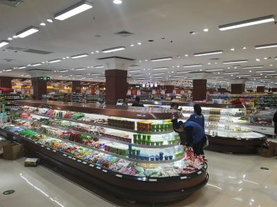 China Aprovação aberta do refrigerador da exposição das frutas e legumes da ilha/do CE refrigerador do supermercado à venda