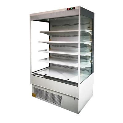 China Open Air 	Multideck Display Fridge Drink Display Cooler With Glass End Panels for sale