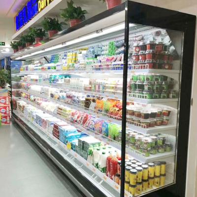 China 3.75M Vertical Open Display Refrigerated Merchandiser With Auto Defrosting for sale