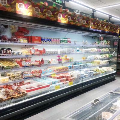 China SASO Retail Refrigerated Display Cases , Refrigerated Fruits Display Cabinets for sale
