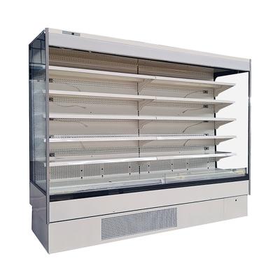 China Commercial Upright Supermarket Open Display Fridge with Adjustable Shelving for sale