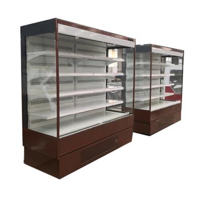 China Cold Food Display Fridge Commercial Open Refrigerator For School Refrigeration for sale