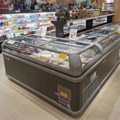 China Commercial Self-contained Horizontal Chest Island Freezer with Secop compressor for sale