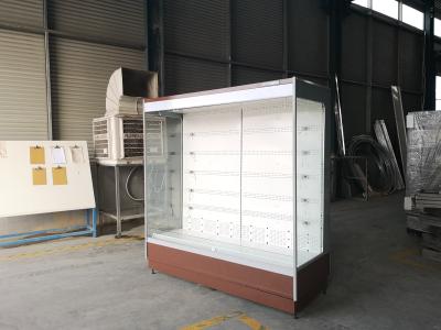 China Refrigerar de ar do refrigerador da exposição de Multideck dos supermercados com obstrui dentro o compressor à venda